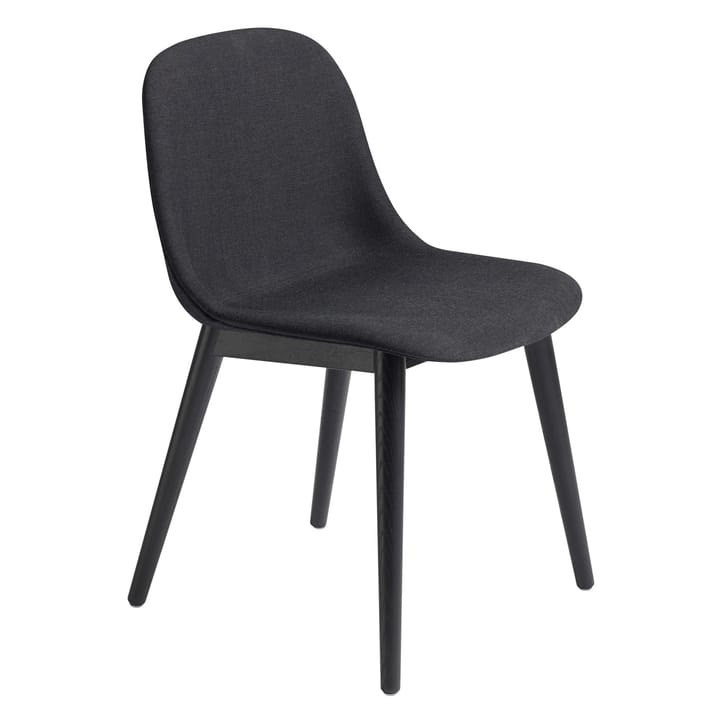 Sedia Fiber con gambe in legno  - Remix 183-black - Muuto