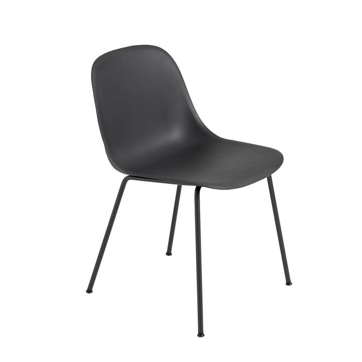 Sedia Fiber confezione da 2 - Black-Anthracite (plastica) - Muuto