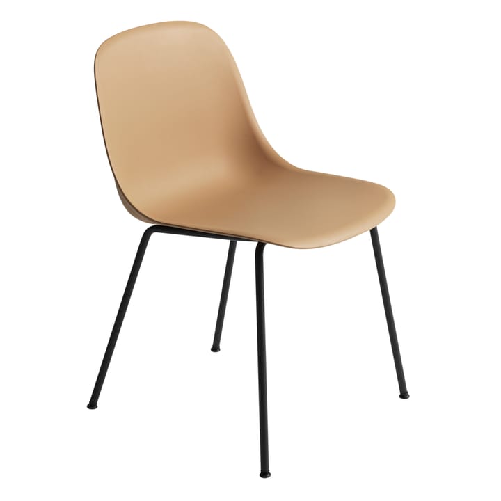 Sedia Fiber confezione da 2 - Ochre-Anthracite (plastica) - Muuto