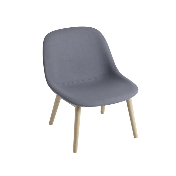 Sedia Fiber Lounge con gambe in rovere, Divina 154 Muuto