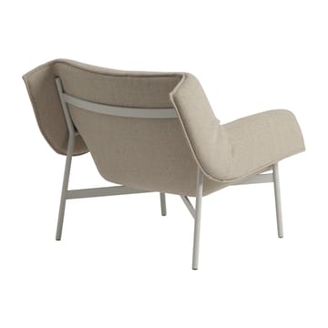 Sedia lounge Wrap - Ecriture 240, grigio - Muuto