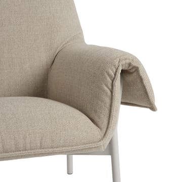 Sedia lounge Wrap - Ecriture 240, grigio - Muuto