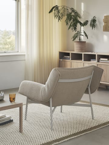 Sedia lounge Wrap - Ecriture 240, grigio - Muuto