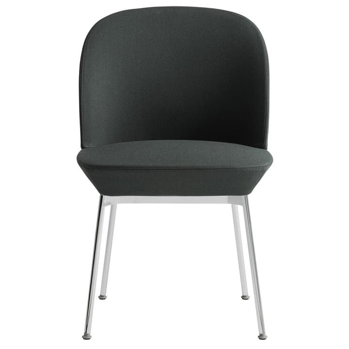 Sedia Oslo con gambe cromate, Twill Weave 990 Muuto