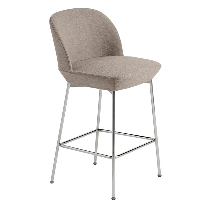 Sgabello da bancone Oslo con gambe cromate, Ocean 32 Muuto