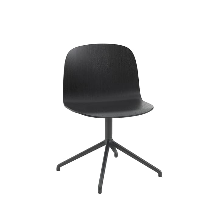 Sgabello Visu Wide - nero, base girevole - Muuto