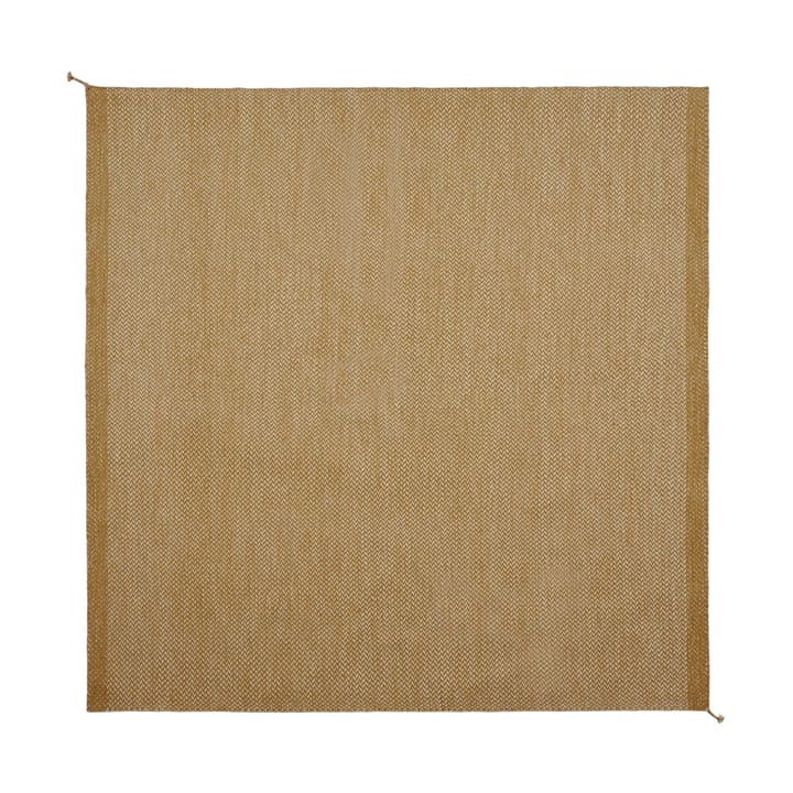 Tappeto in lana Ply 240x240 cm - Arancione bruciato - Muuto