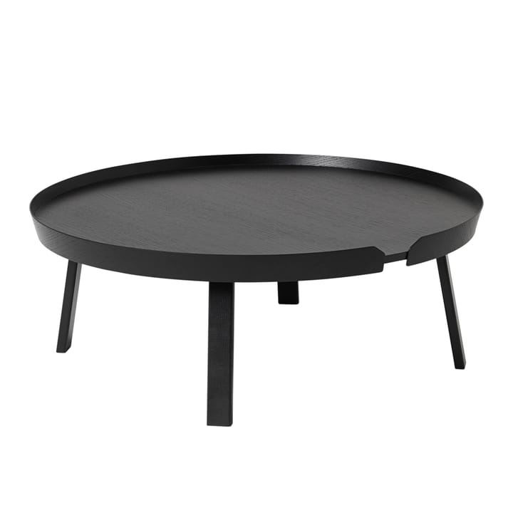 Tavolino Around molto grande - Black - Muuto