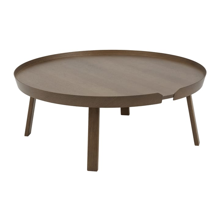 Tavolino Around molto grande - Stained dark brown - Muuto