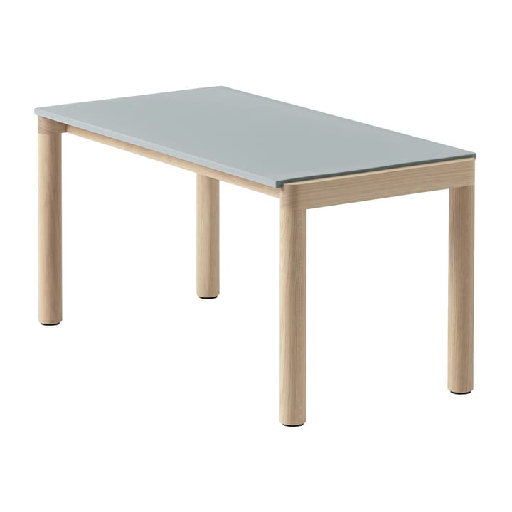 Tavolino da caffè Couple 1 Plain 40x84x40 cm - Pale blue-oak - Muuto