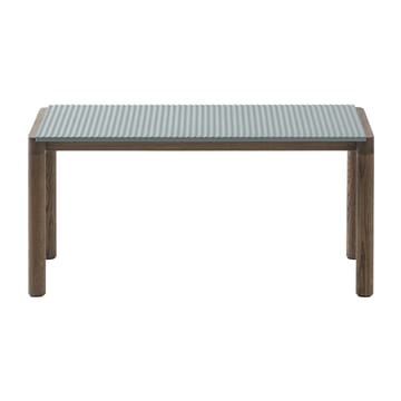 Tavolino da caffè Couple 1 Wavy 40x84x40 cm - Pale blue-dark oiled oak - Muuto