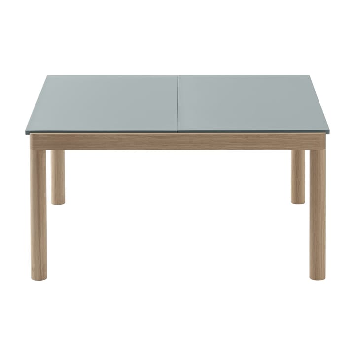 Tavolino da caffè Couple 2 Plain 80x84x40 cm, Pale blue-oak Muuto