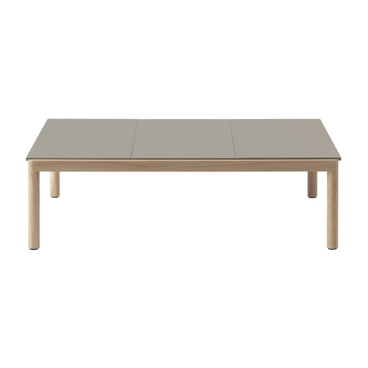 Tavolino da caffè Couple 3 Plain 120x84x35 cm, Taupe-oak Muuto