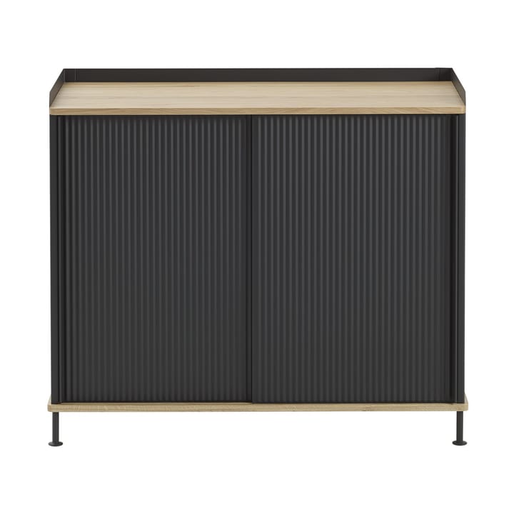 Tavolino laterale Enfold 100x45x85 cm - Rovere laccato-antracite nero - Muuto