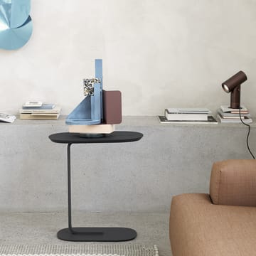 Tavolino Relate, alt. 73,5 cm - Blu, grigio - Muuto