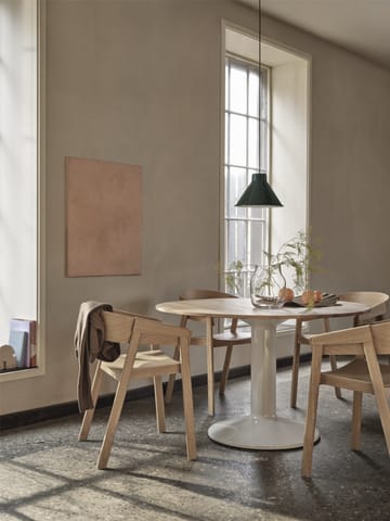 Tavolo a colonna Midst Ø 120 cm - Rovere oliato, grigio - Muuto