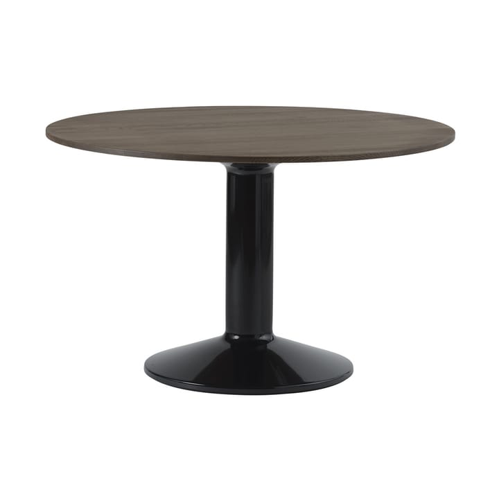 Tavolo a colonna Midst Ø 120 cm - Rovere oliato scuro, nero - Muuto