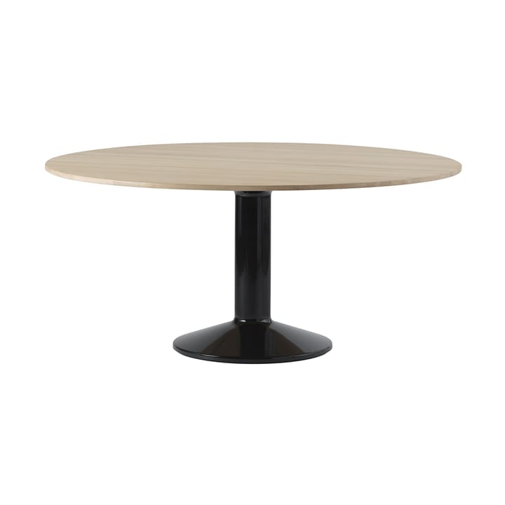 Tavolo a colonna Midst Ø 160 cm - Rovere oliato, nero - Muuto