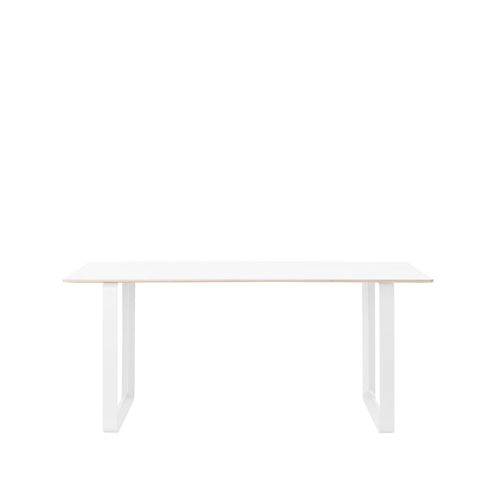 Tavolo da pranzo 70/70, 170x85 cm - laminato bianco, compensato, bianco - Muuto