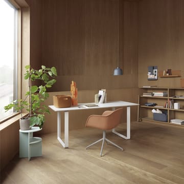 Tavolo da pranzo 70/70, 170x85 cm - Laminato bianco, compensato, nero - Muuto