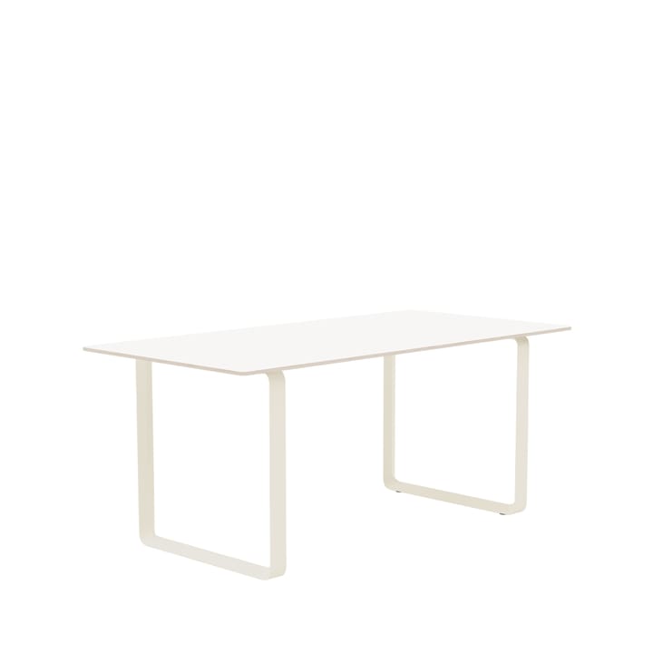 Tavolo da pranzo 70/70, 170x85 cm - Laminato bianco, compensato, sabbia - Muuto