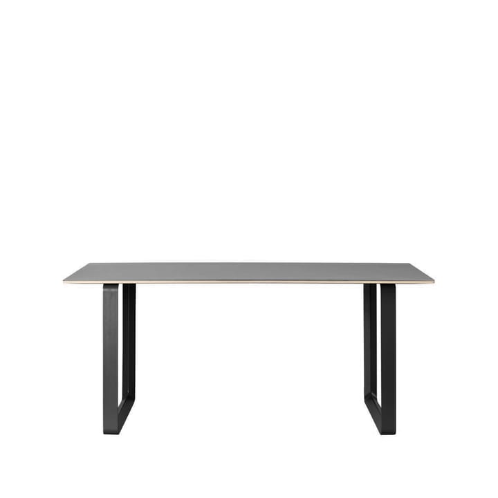 Tavolo da pranzo 70/70, 170x85 cm - linoleum nero, compensato, nero - Muuto