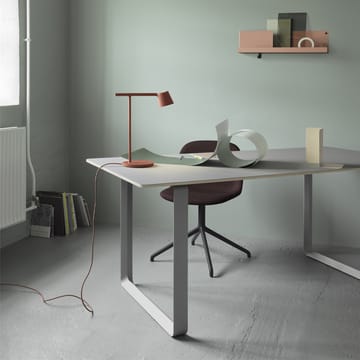 Tavolo da pranzo 70/70, 170x85 cm - Rovere impiallacciato, compensato, grigio - Muuto