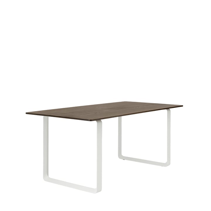 Tavolo da pranzo 70/70, 170x85 cm, Rovere massiccio affumicato, bianco Muuto