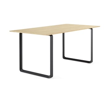 Tavolo da pranzo 70/70, 170x85 cm - Rovere massiccio, nero - Muuto