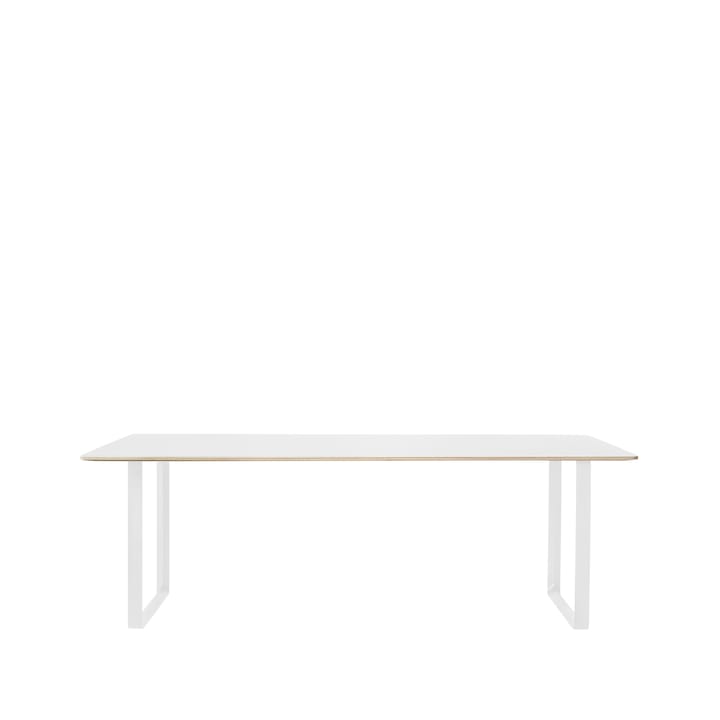 Tavolo da pranzo 70/70, 225x90 cm - laminato bianco, compensato, bianco - Muuto