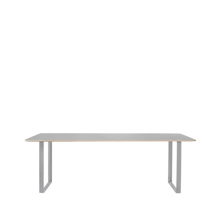 Tavolo da pranzo 70/70, 225x90 cm - Linoleum grigio, compensato, grigio - Muuto