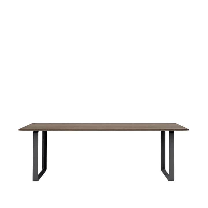 Tavolo da pranzo 70/70, 225x90 cm - Rovere affumicato massiccio, nero - Muuto