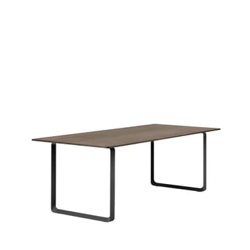 Tavolo da pranzo 70/70, 225x90 cm - Rovere affumicato massiccio, nero - Muuto