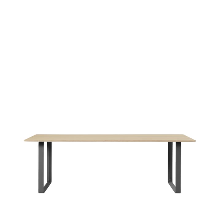 Tavolo da pranzo 70/70, 225x90 cm - Rovere impiallacciato, compensato, nero - Muuto