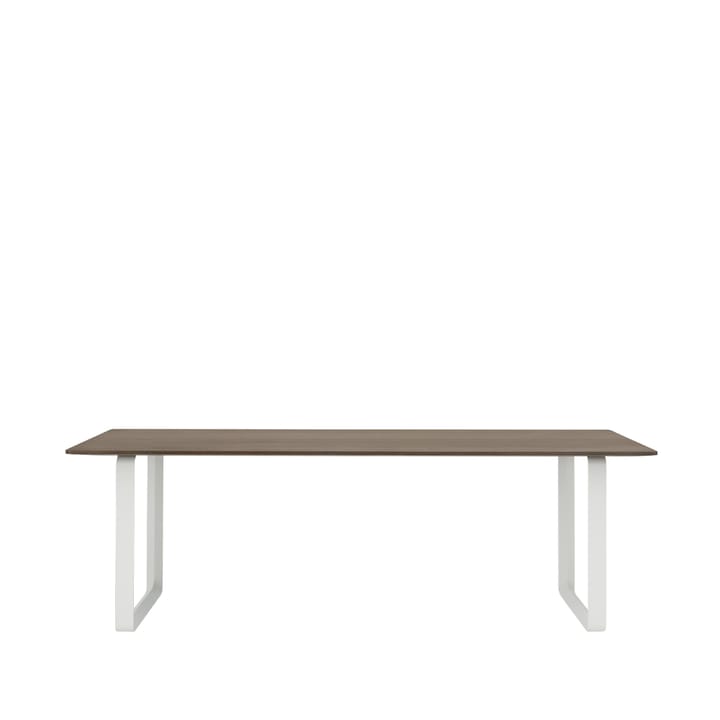 Tavolo da pranzo 70/70, 225x90 cm - Rovere massiccio affumicato, bianco - Muuto