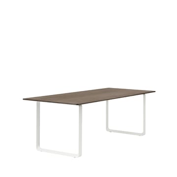 Tavolo da pranzo 70/70, 225x90 cm - Rovere massiccio affumicato, bianco - Muuto