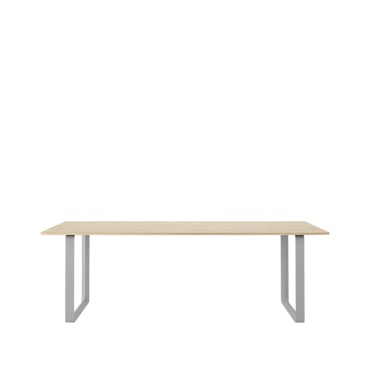 Tavolo da pranzo 70/70, 225x90 cm - Rovere massiccio, grigio - Muuto