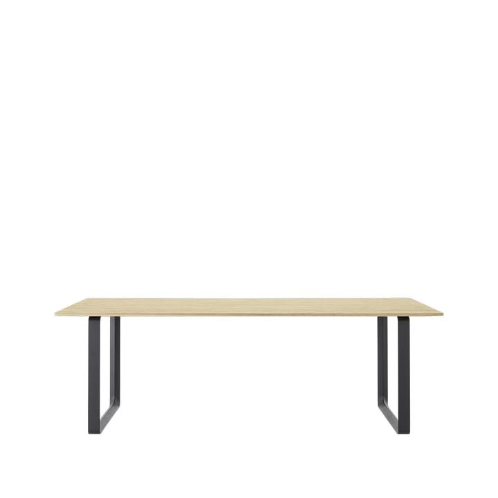 Tavolo da pranzo 70/70, 225x90 cm - Rovere massiccio, nero - Muuto