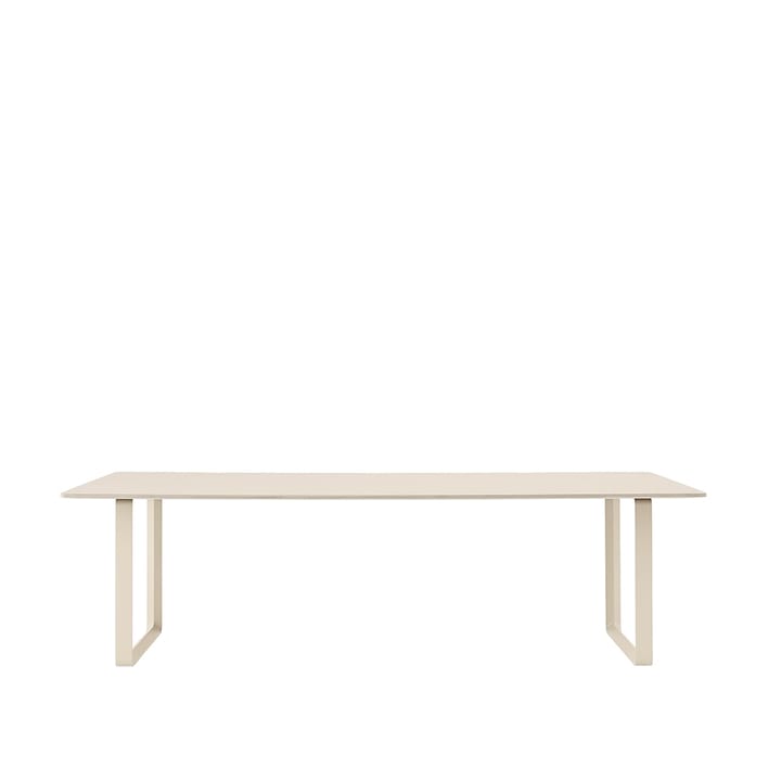 Tavolo da pranzo 70/70, 255x108 cm - Laminato sabbia, compensato, sabbia - Muuto