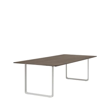 Tavolo da pranzo 70/70, 255x108 cm - Rovere affumicato massiccio, grigio - Muuto