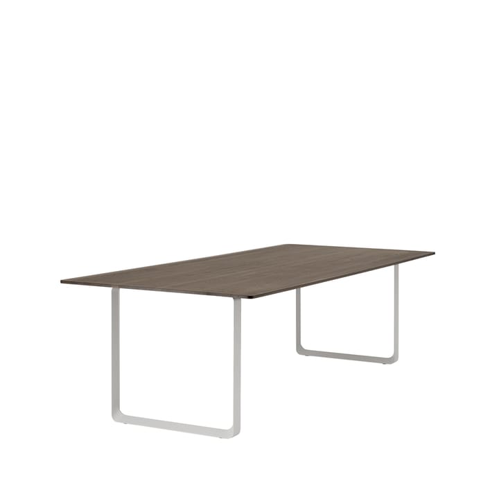 Tavolo da pranzo 70/70, 255x108 cm, Rovere affumicato massiccio, grigio Muuto