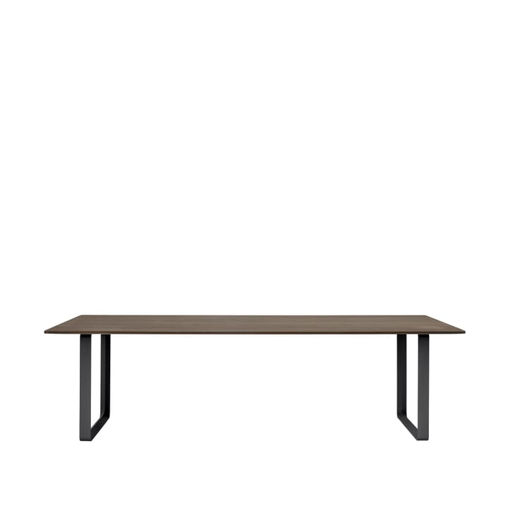 Tavolo da pranzo 70/70, 255x108 cm - Rovere affumicato massiccio, nero - Muuto