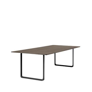 Tavolo da pranzo 70/70, 255x108 cm - Rovere affumicato massiccio, nero - Muuto