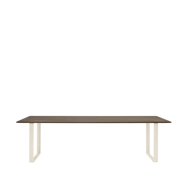 Tavolo da pranzo 70/70, 255x108 cm - Rovere affumicato massiccio, sabbia - Muuto