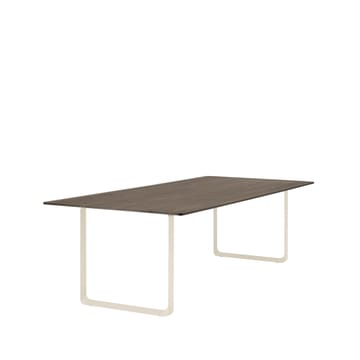 Tavolo da pranzo 70/70, 255x108 cm - Rovere affumicato massiccio, sabbia - Muuto