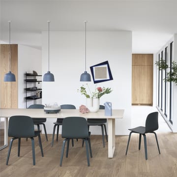 Tavolo da pranzo 70/70, 255x108 cm - Rovere impiallacciato, compensato, bianco - Muuto