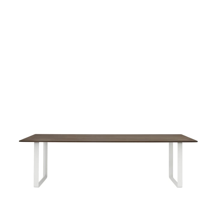 Tavolo da pranzo 70/70, 255x108 cm - Rovere massiccio affumicato, bianco - Muuto