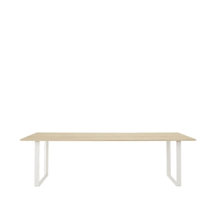 Tavolo da pranzo 70/70, 255x108 cm - Rovere massiccio, bianco - Muuto