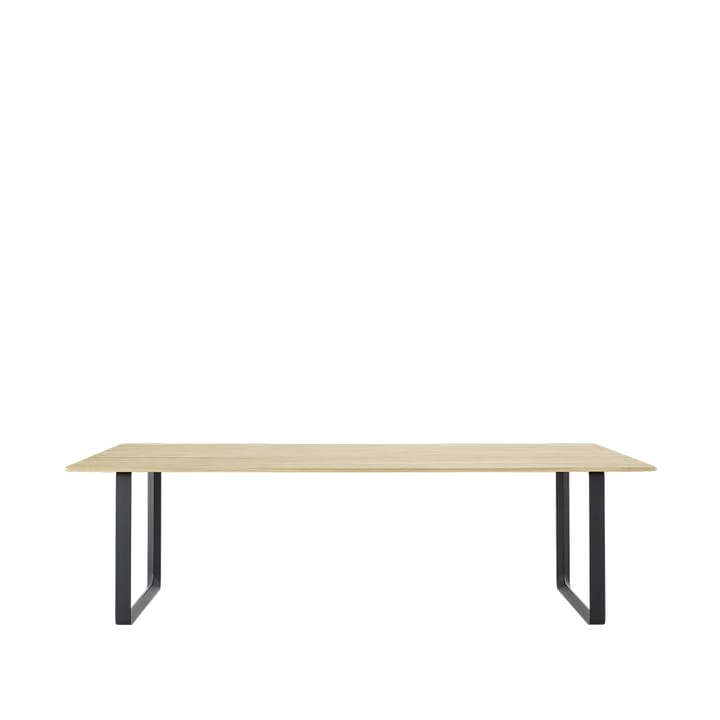 Tavolo da pranzo 70/70, 255x108 cm - Rovere massiccio, nero - Muuto