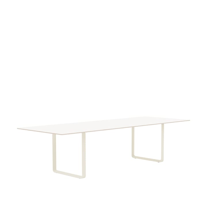 Tavolo da pranzo 70/70, 295x108 cm - Laminato bianco, compensato, sabbia - Muuto